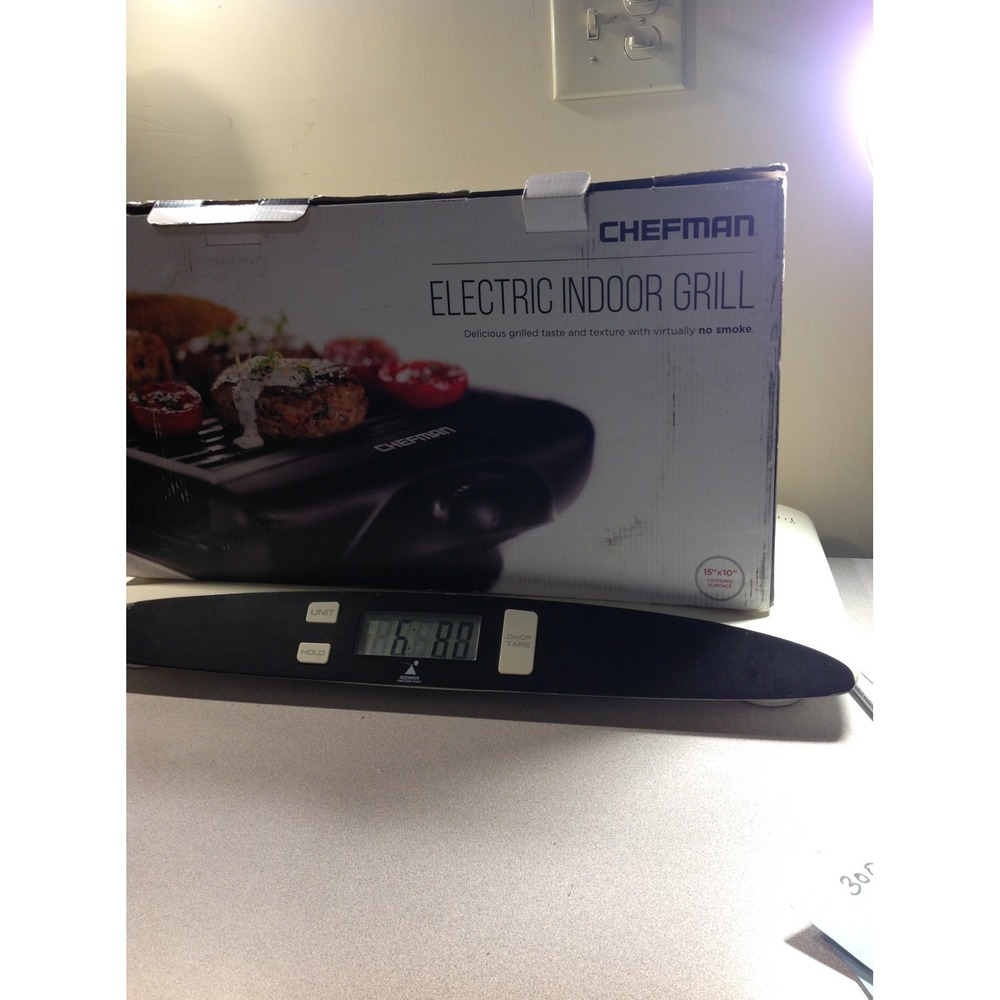 Chefman‎ Electric Indoor Grill 15x10 Black Smokeless RJ23-SG Asking price: $45